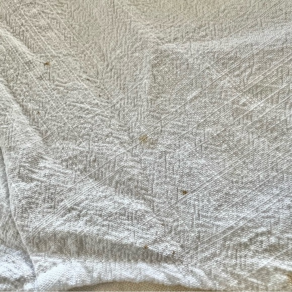 NWOT Esmée Collections textured oversized linen crisp white Button down Shirt S - Picture 10 of 10